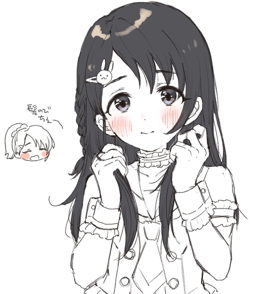 sasaki chie (idolmaster and 2 more) drawn by nanagaedemo