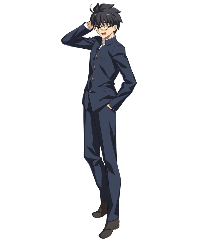 tohno shiki (tsukihime and 2 more) drawn by takeuchi_takashi