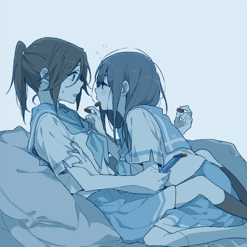 yoroizuka mizore and kasaki nozomi (hibike! euphonium and 1 more) drawn by ree_(re-19)