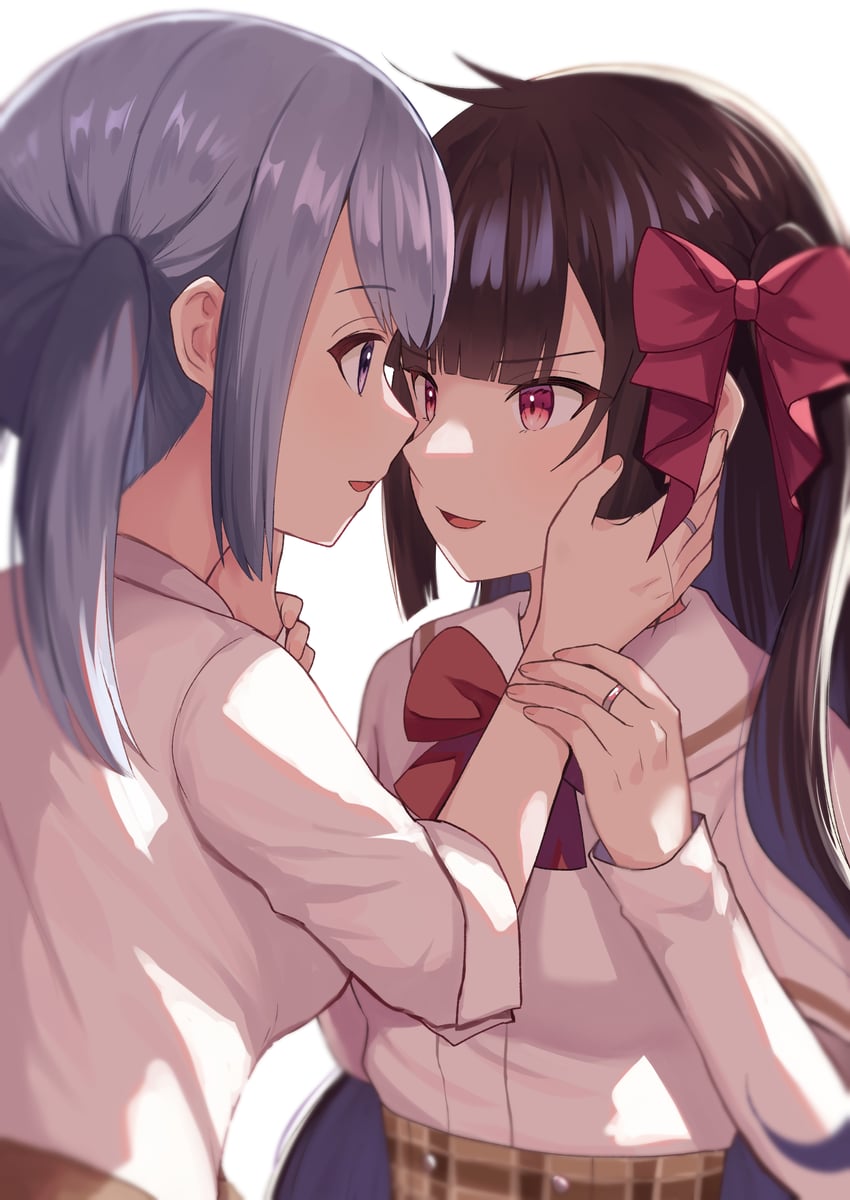 kasane ao and chizu ranka (mahou shoujo madoka magica and 1 more) drawn by suzugahama