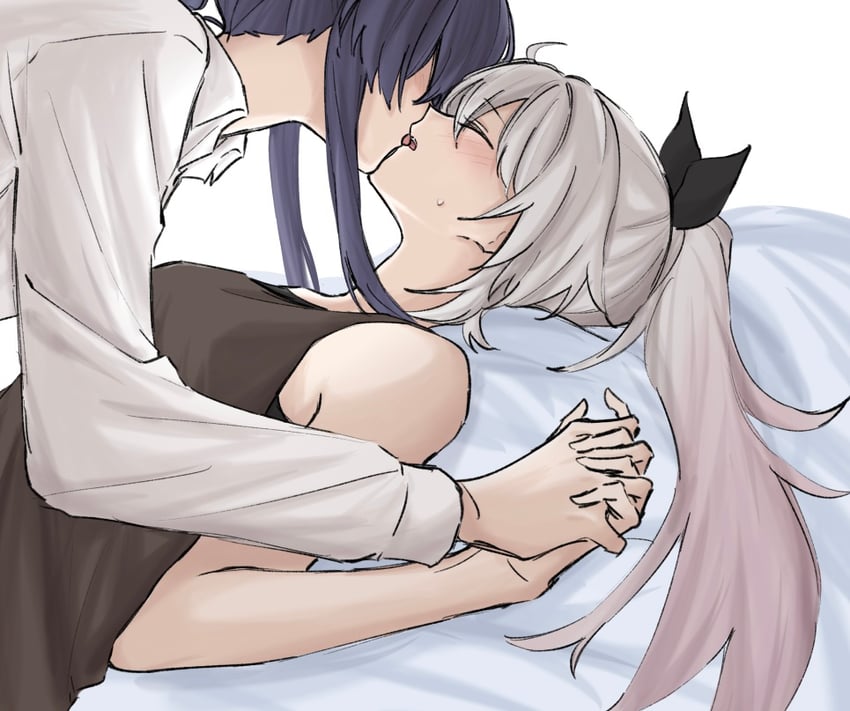 kiana kaslana and raiden mei (honkai and 1 more) drawn by syonosuke9573