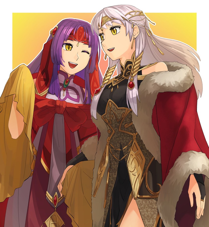 micaiah and sanaki kirsch altina (fire emblem and 2 more) drawn by asagi_(banzoku210)
