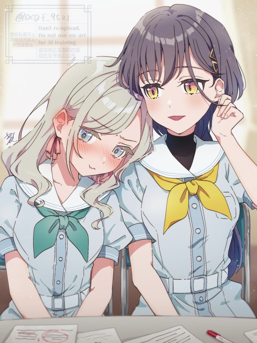 ceras yanagida lilienfeld and katsuragi izumi (love live! and 1 more) drawn by kyaku_tasu