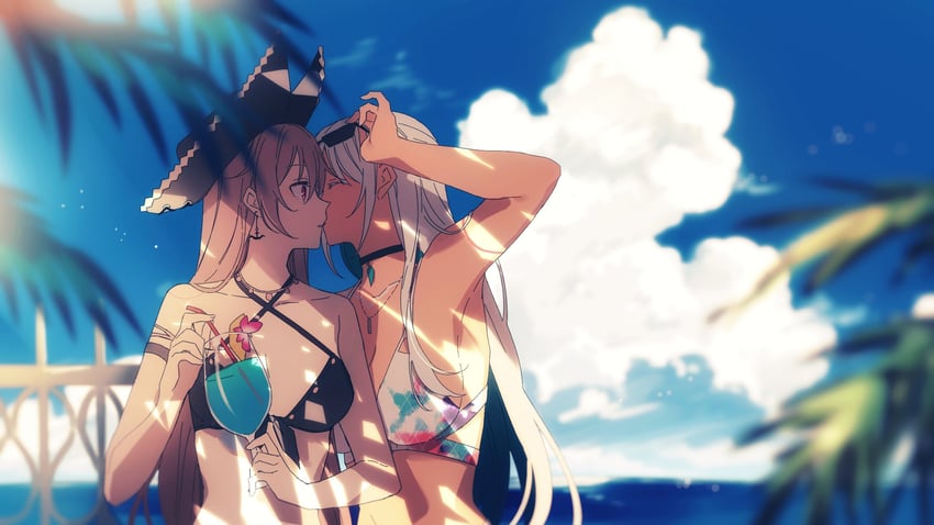 jean bart and massachusetts (azur lane) drawn by amazuki_jou