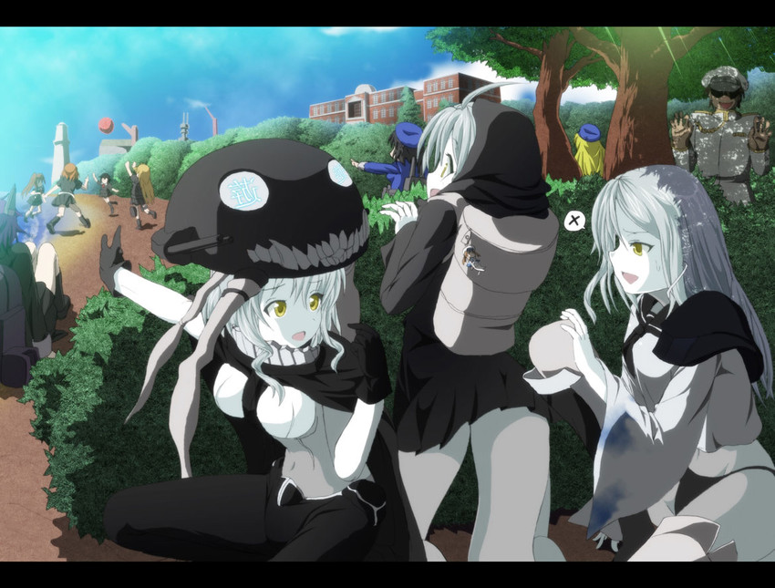 admiral, shigure, yuudachi, tenryuu, atago, and 8 more (kantai collection) drawn by wrwr