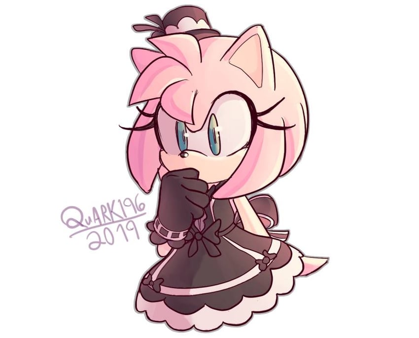 amy rose (sonic and 1 more) drawn by quark196