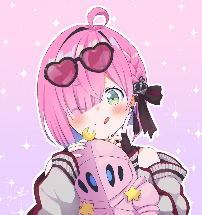himemori luna and luknight (hololive) drawn by hatanaka_marie