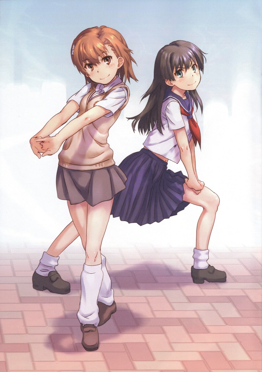 misaka mikoto and saten ruiko (toaru majutsu no index and 1 more) drawn by raika9