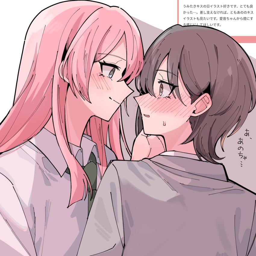 chihaya anon and takamatsu tomori (bang dream! and 2 more) drawn by nanami_(nunnun_0410)