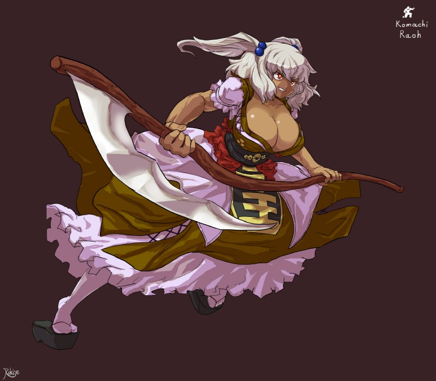 onozuka komachi and raoh (touhou and 2 more) drawn by rekise