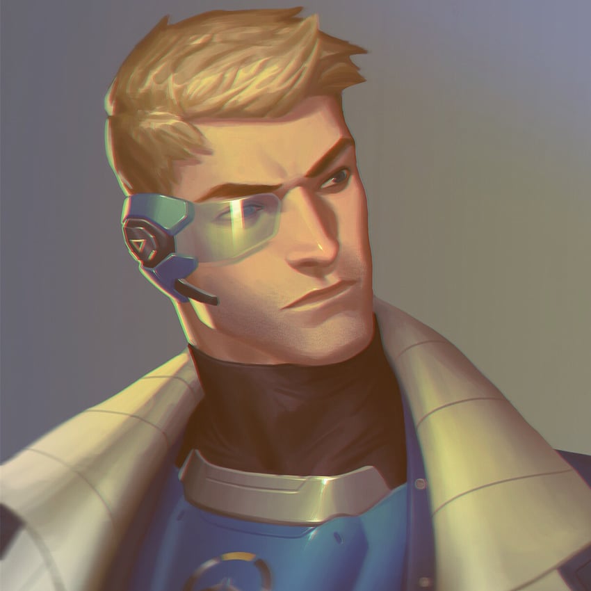 soldier: 76 and strike commander morrison (overwatch) drawn by jay_risto