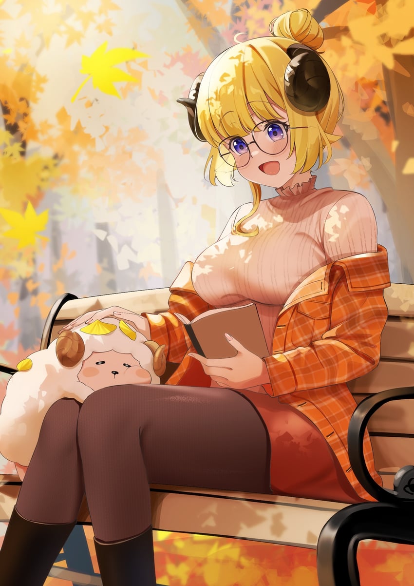 tsunomaki watame and watamate (hololive) drawn by leo_(f_mmmnkm_paint)