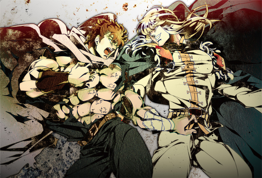 kenshiro and shin (hokuto no ken) drawn by misaka_(missa)