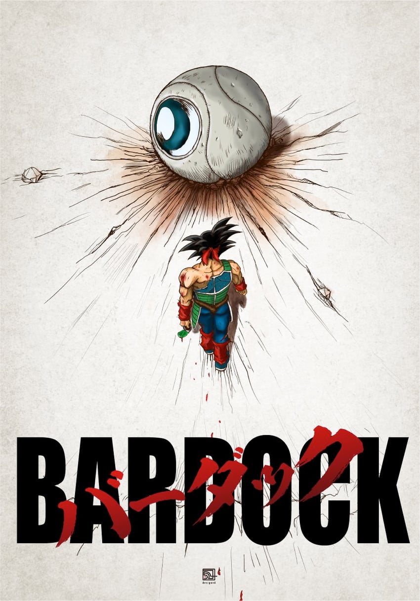 bardock (dragon ball and 2 more) drawn by nicocolors