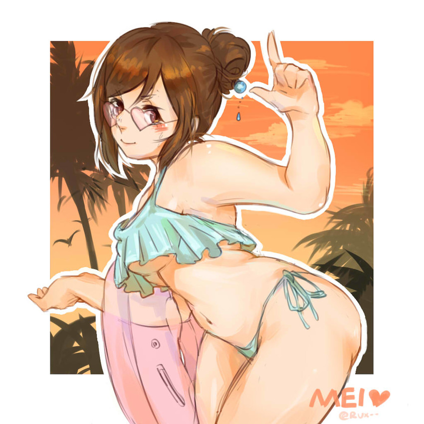 mei (overwatch and 1 more) drawn by ruan_chen_yue