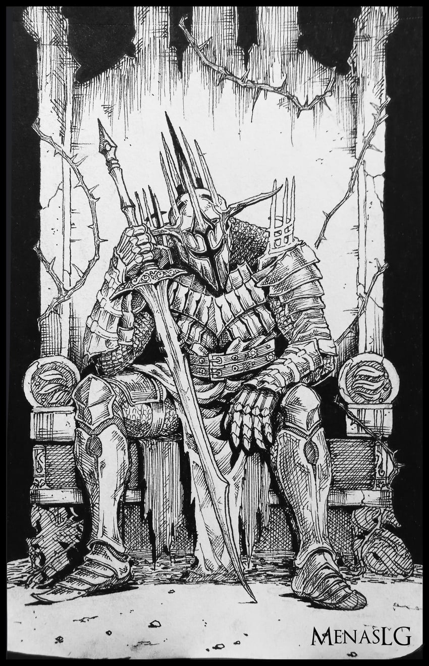 aurous (dark souls and 1 more) drawn by menaslg