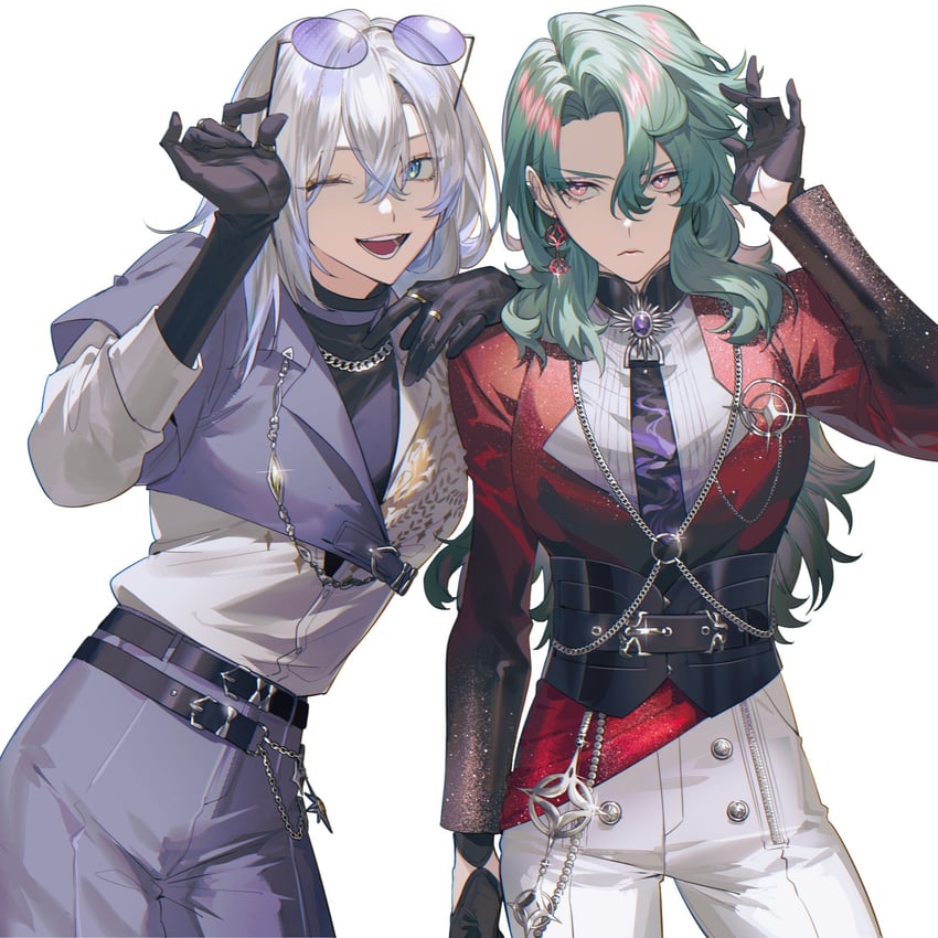 freodore and kaelix debonair (nijisanji and 1 more) drawn by kaohom503