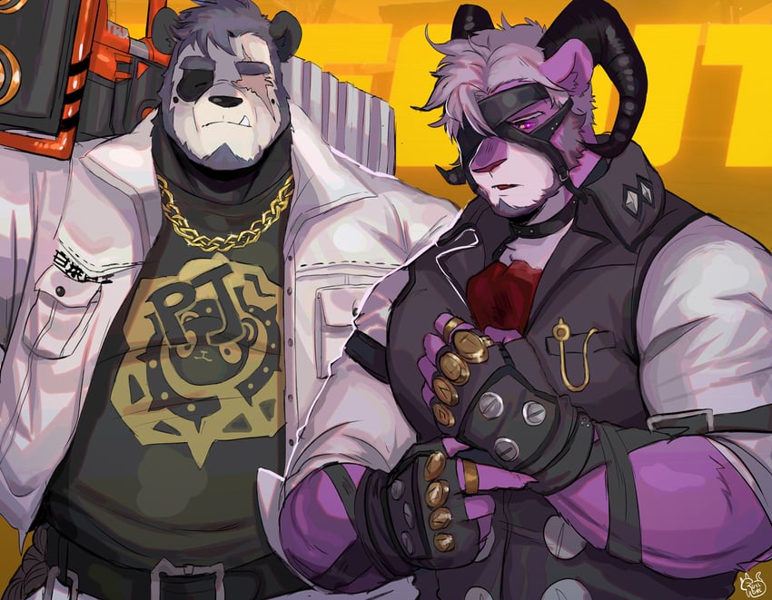 von lycaon and ben bigger (original and 1 more) drawn by ruslorc