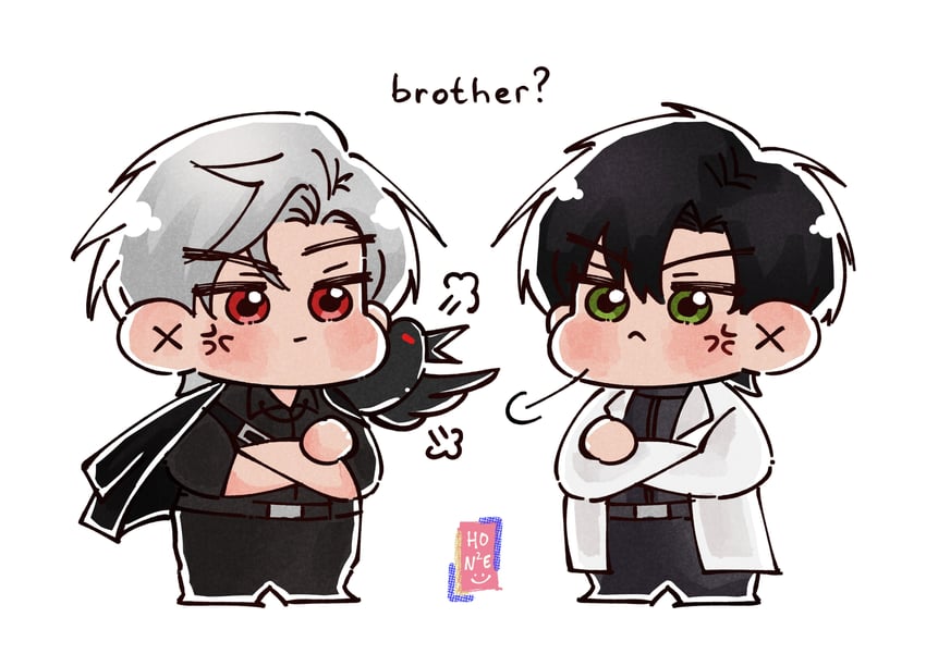 Zayne and sylus love and deepspace drawn by honnebata danbooru