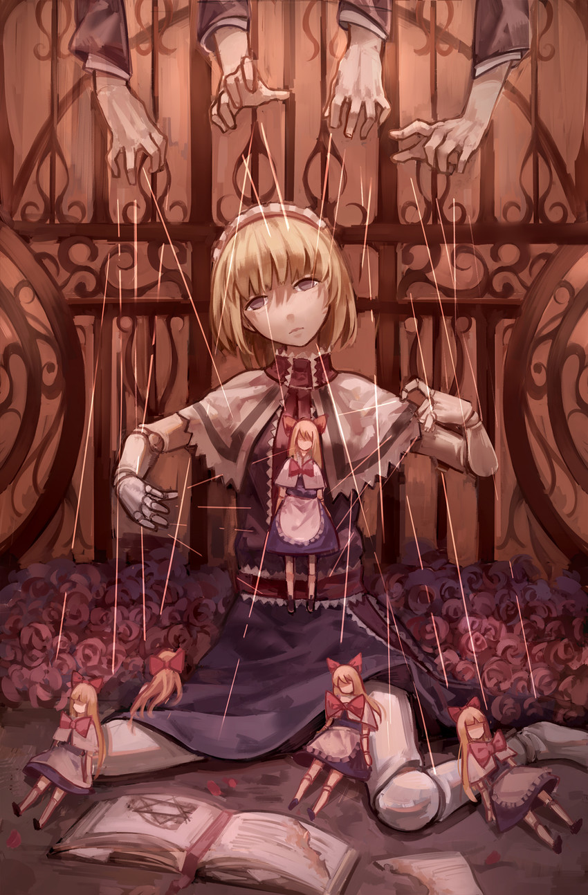 alice margatroid and shanghai doll (touhou) drawn by norizc