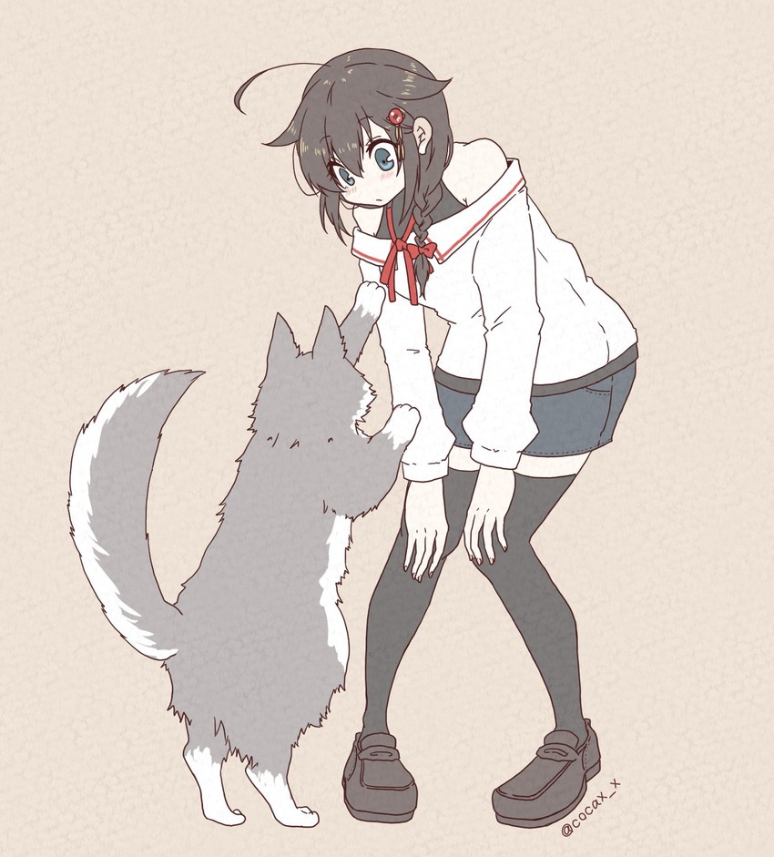 shigure and shigure kai ni (kantai collection) drawn by cocax_x