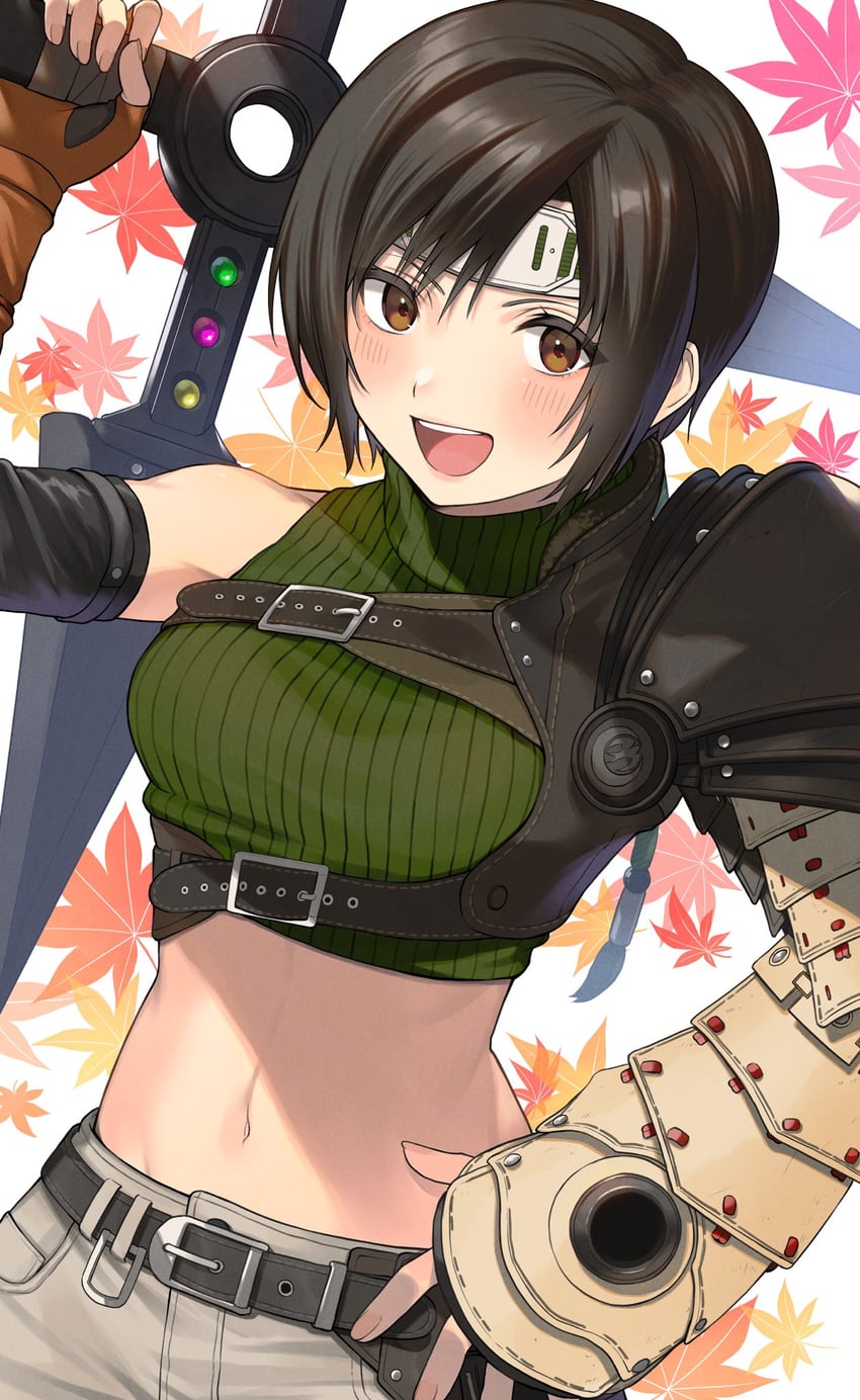 yuffie kisaragi (final fantasy and 3 more) drawn by kinagi_(3307377)