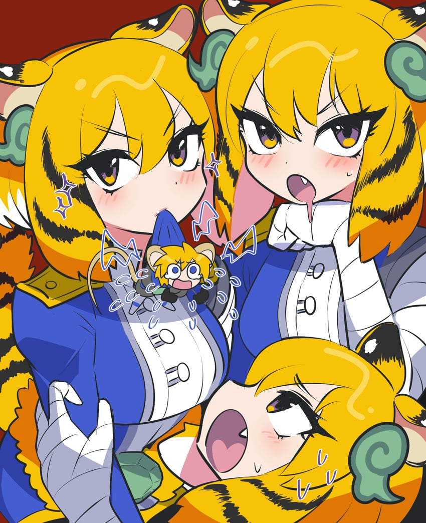 zoodiac tigermortar and zoodiac ratpier (yu-gi-oh!) drawn by wadatsumi_(sense11531153)