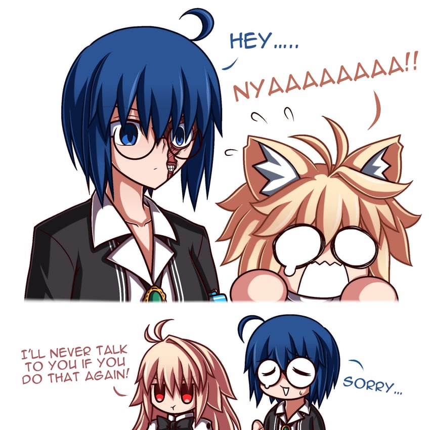 arcueid brunestud, ciel, neco-arc, and eco-arc (tsukihime) drawn by zeon132
