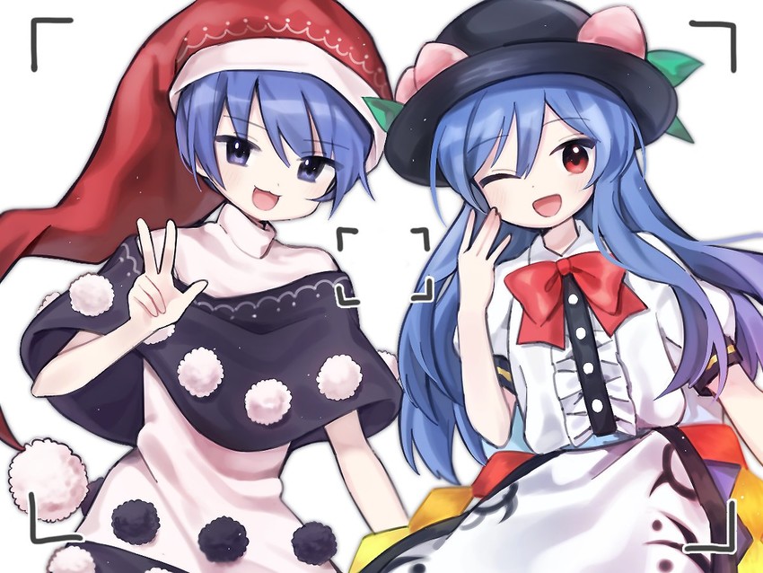 hinanawi tenshi and doremy sweet (touhou and 1 more) drawn by soooooook2