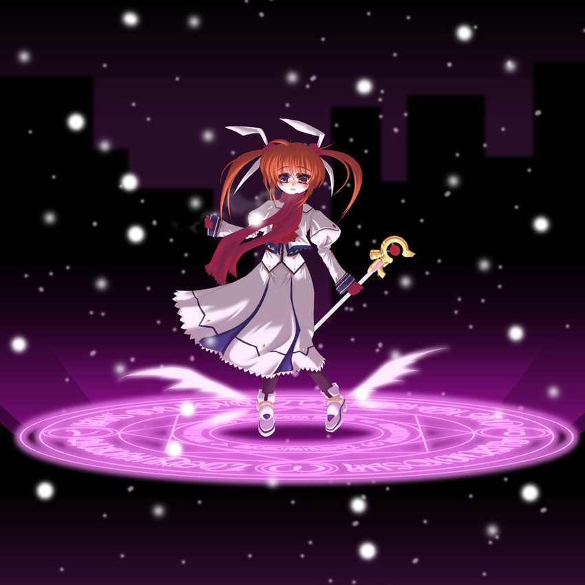 takamachi nanoha and raising heart (lyrical nanoha and 2 more)