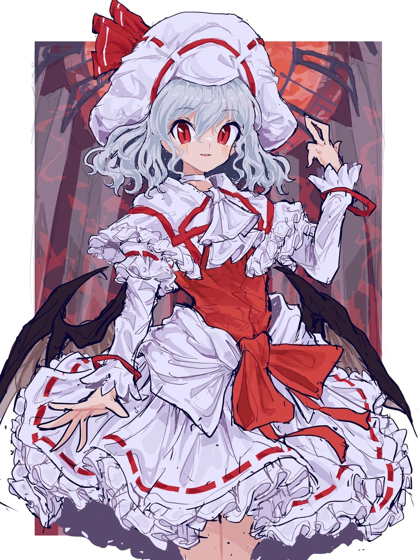 remilia scarlet (touhou and 1 more) drawn by mugi_(mugimugi_9kv)