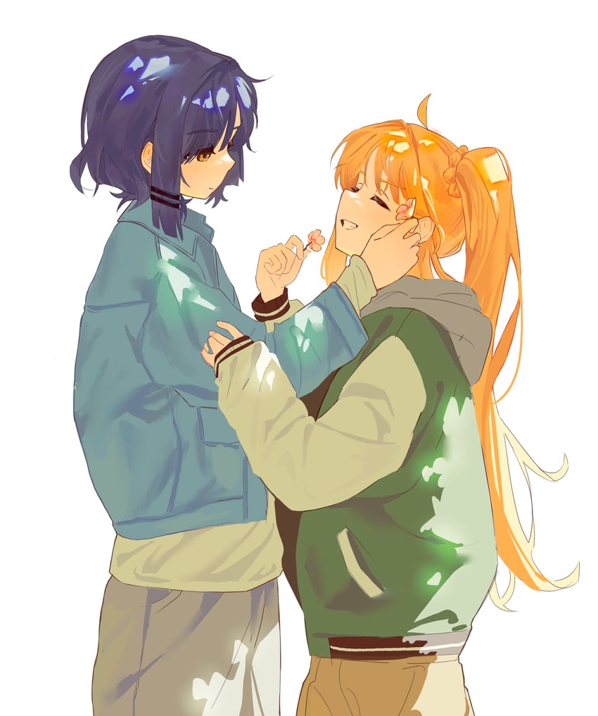 ijichi nijika and yamada ryo (bocchi the rock!) drawn by schu_1112