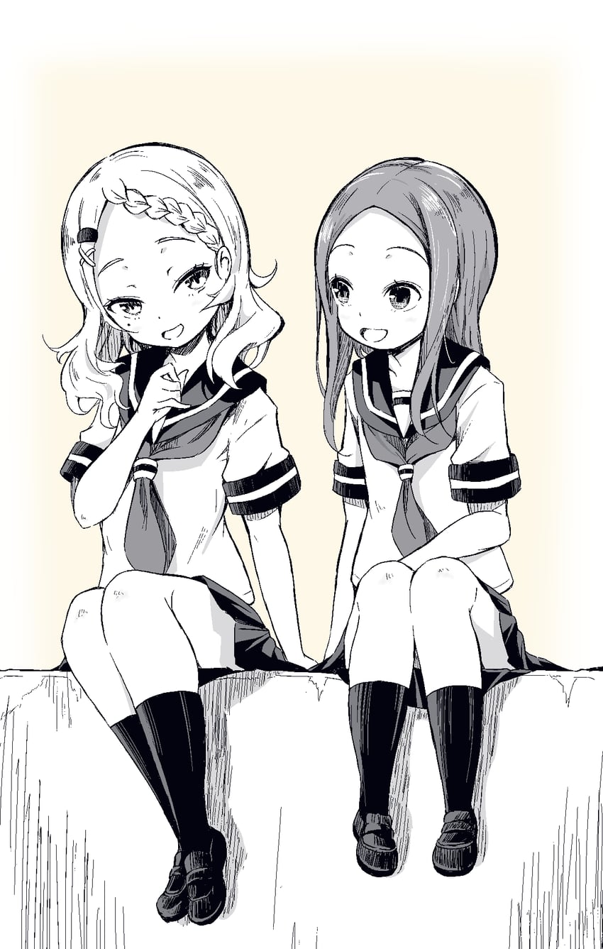 takagi-san and houjou (karakai jouzu no takagi-san) drawn by shiiba_aki