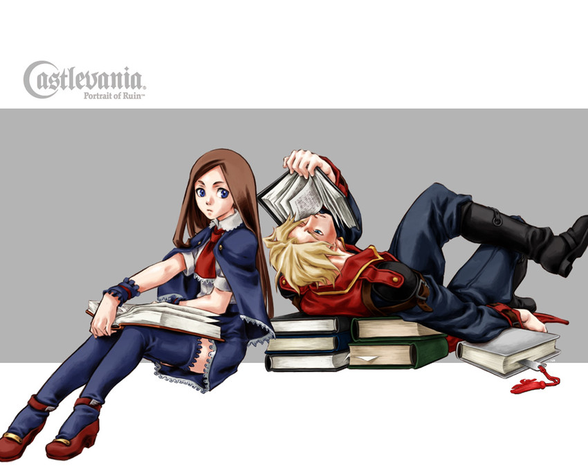 charlotte aulin and jonathan morris (castlevania and 1 more) drawn by ichiji_shiki