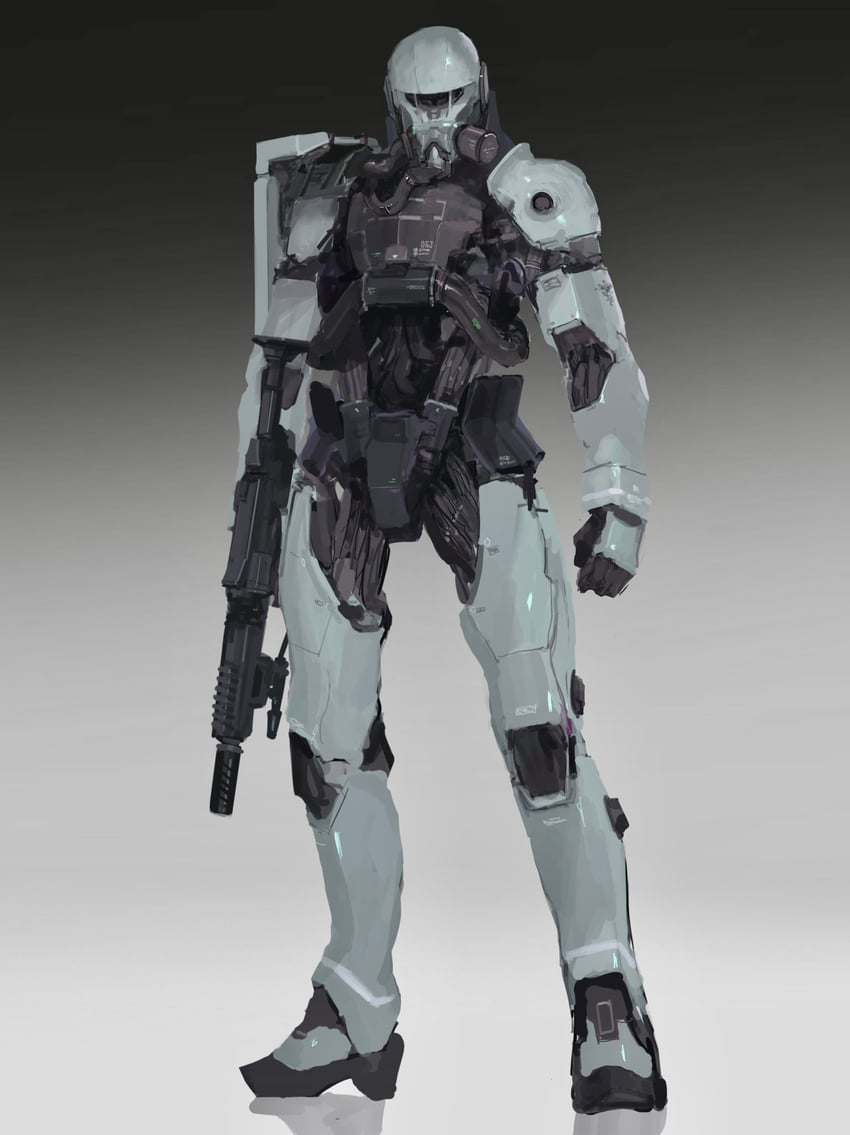 zaku ii (gundam and 1 more) drawn by rintaro_komori
