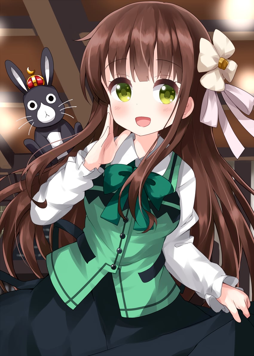 ujimatsu chiya and anko (gochuumon wa usagi desu ka?) drawn by ruu_(tksymkw)