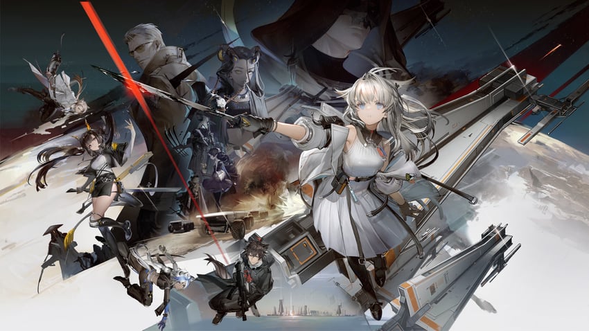 perlica, chen qianyu, wulfgard, and fjall (arknights and 1 more)