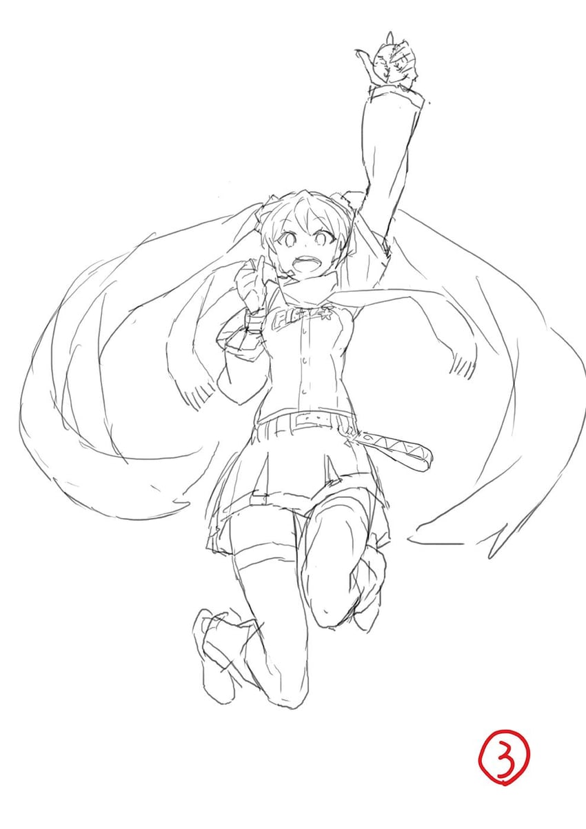 hatsune miku and yuki miku (vocaloid and 1 more) drawn by tatsuwo