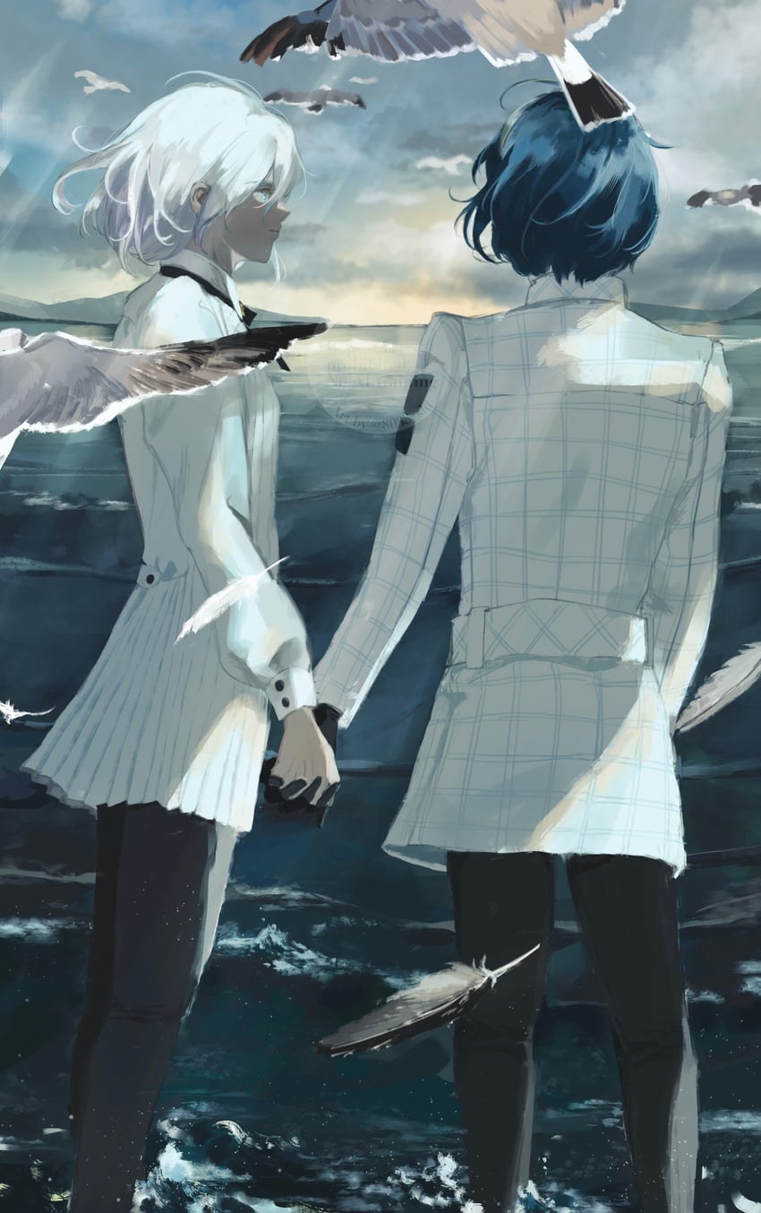 protagonist and the prince (metaphor: refantazio) drawn by 8038_sld