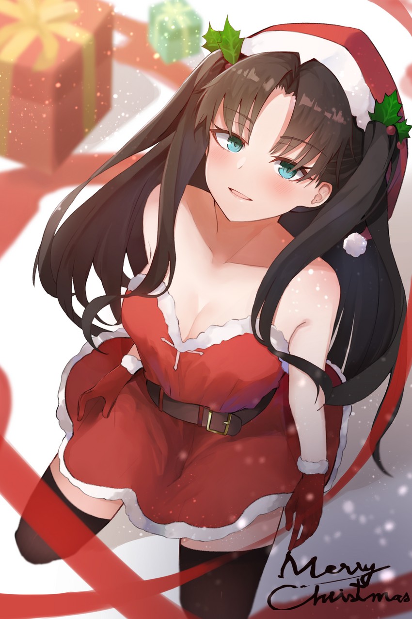 tohsaka rin (fate and 1 more) drawn by megu_(jim48834420)