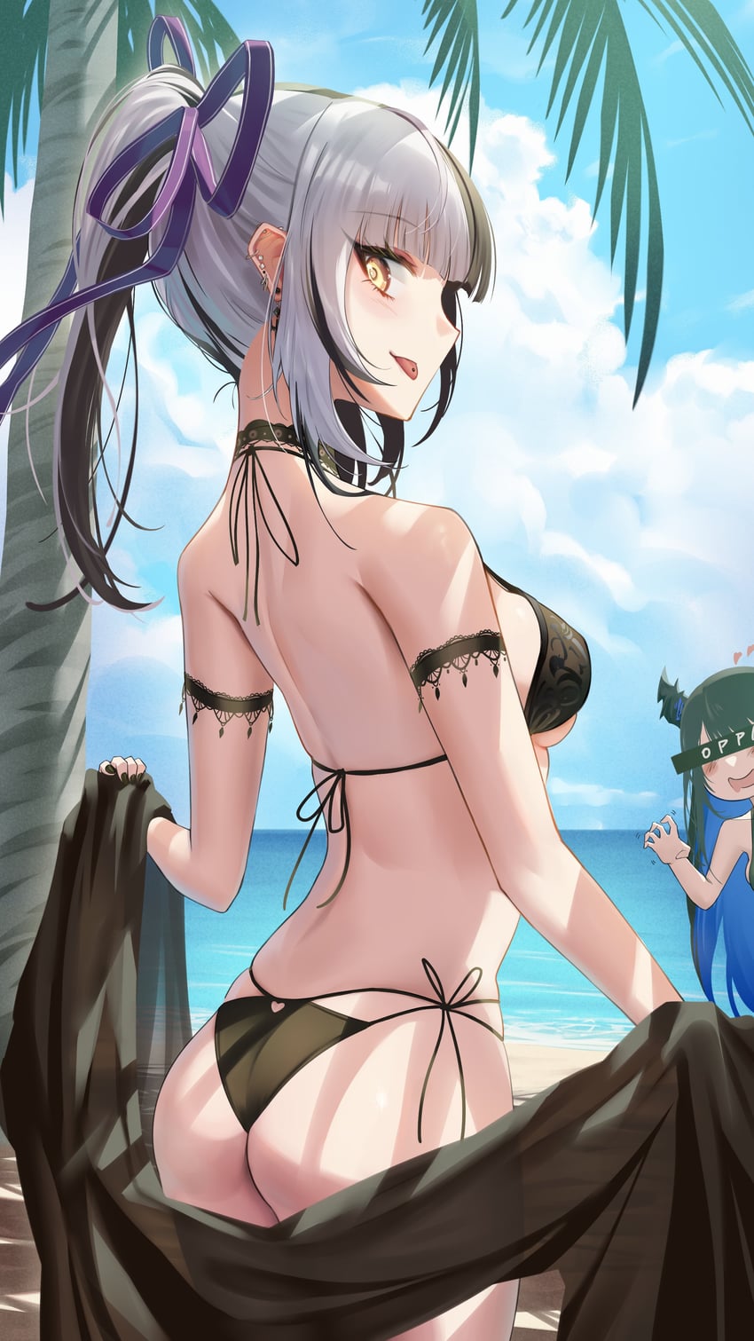 shiori novella and nerissa ravencroft (hololive and 1 more) drawn by somebody_(leiking00)