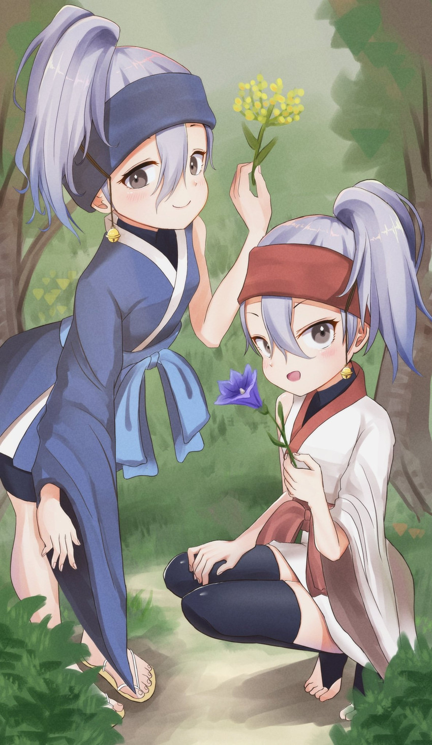 uikyou and kikyou (kunoichi tsubaki no mune no uchi) drawn by kuricona