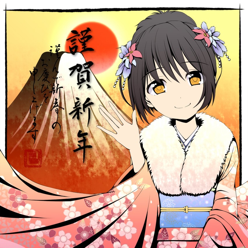 takafuji kako (idolmaster and 1 more) drawn by hekomii