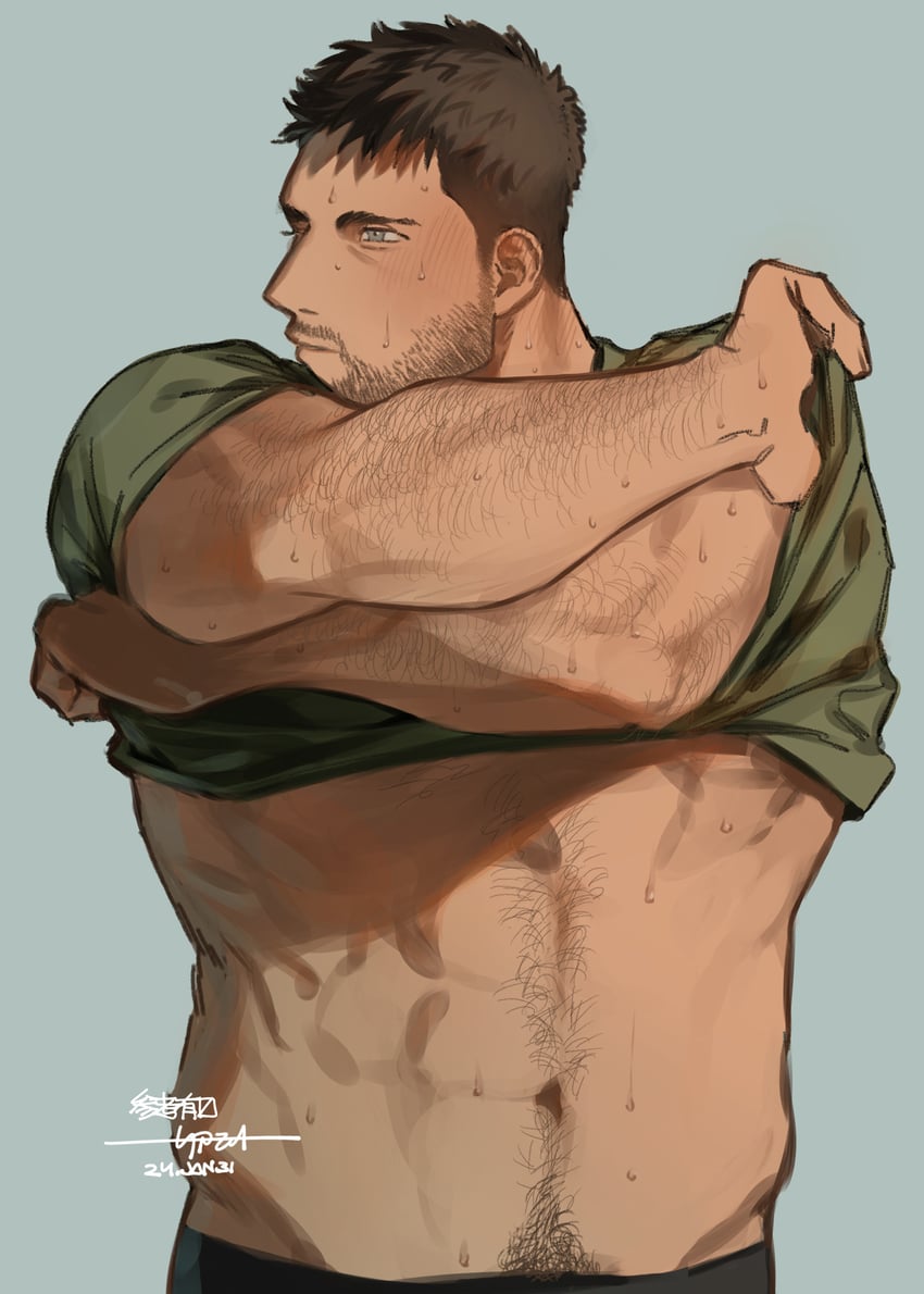 chris redfield (resident evil and 1 more) drawn by moto23059