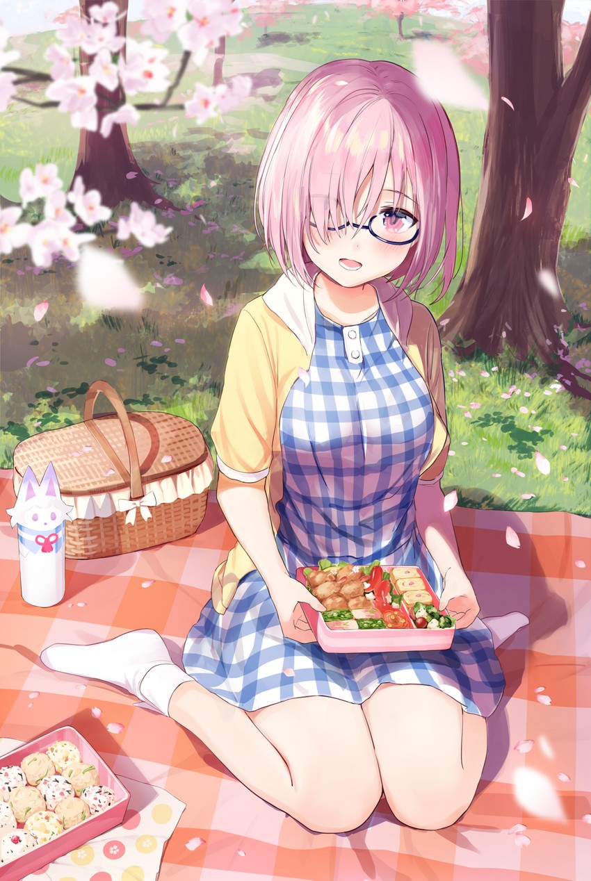 mash kyrielight and fou (fate and 1 more) drawn by nanotaro