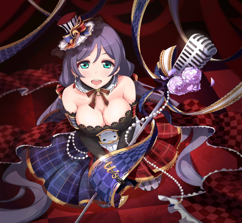 tojo nozomi (love live! and 2 more) drawn by x2