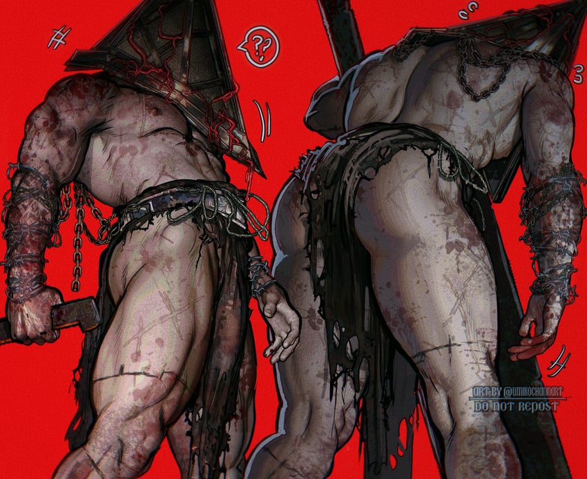 pyramid head (silent hill and 1 more) drawn by umikochannart