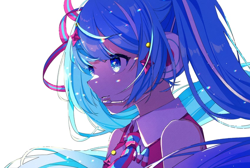hatsune miku and magical mirai miku (vocaloid and 2 more) drawn by haruta_(user_dndp3458)