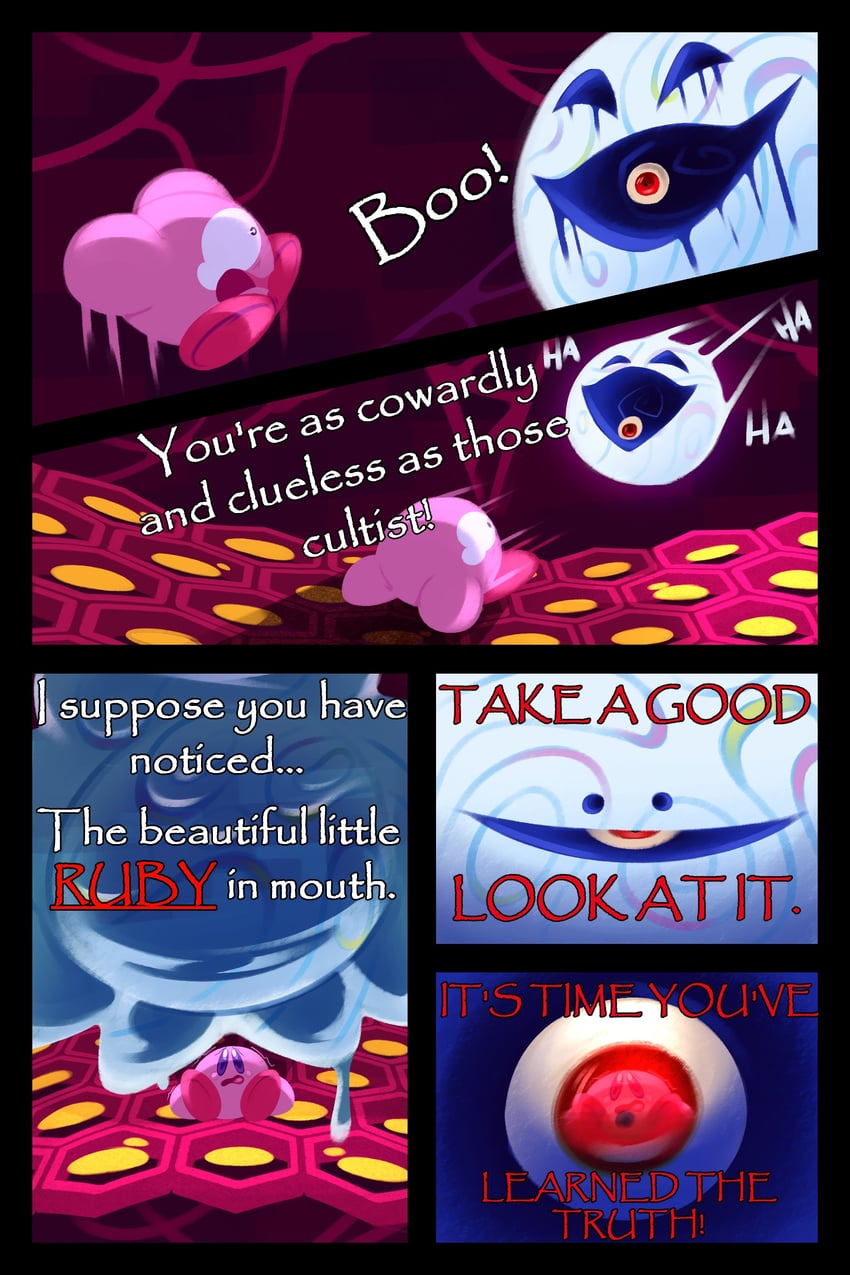 kirby, void termina, and void soul (kirby and 1 more) drawn by the_mad_fanatic