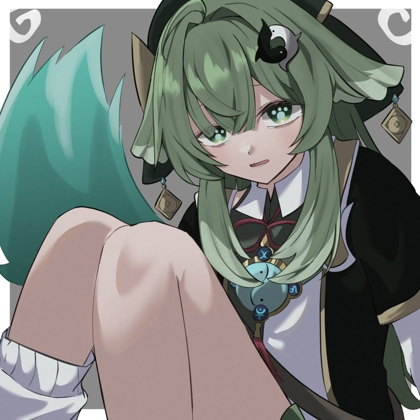 huohuo and tail (honkai and 1 more) drawn by nayoton77